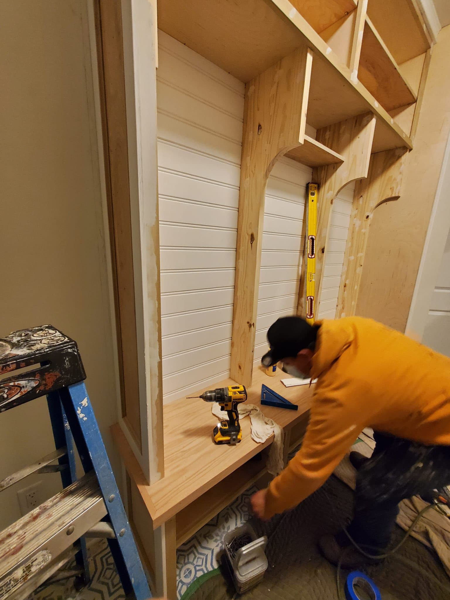 Interior renovation progress