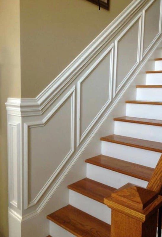 custom trim and moulding installation in a renovated home